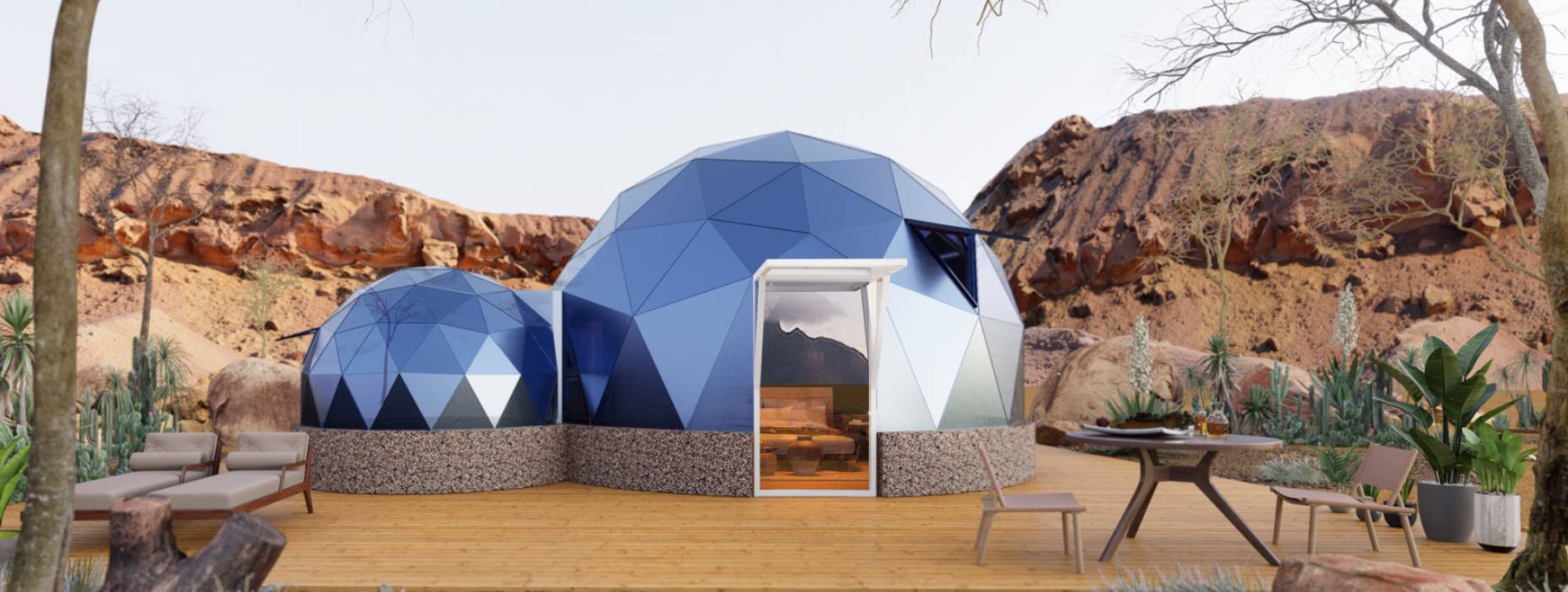 隆化县球形智能光伏玻璃星空房